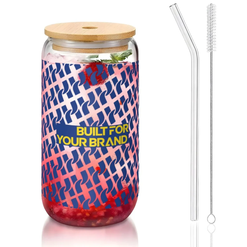Custom Glass Straw Cup - Sino