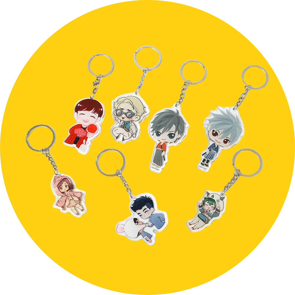 Custom UV Printing Acrylic Keychain