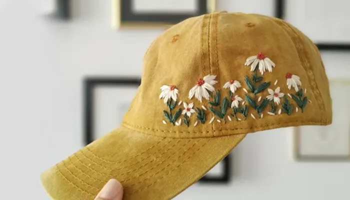 Embroidery on hat
